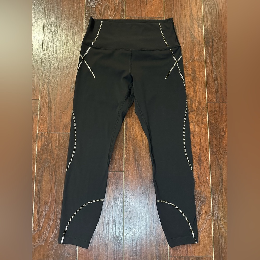 Lululemon Align Size 10 High-Rise 25" *Gold Black